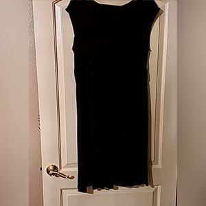 Liz Lange Maternity Pregnancy Summer Midi Dress Black XL